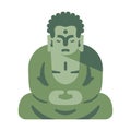 Great Buddha Flat illustration