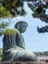 The great Buddha of Kamakura with blue sky, Japan Royalty Free Stock Photo