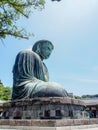 The great Buddha of Kamakura with blue sky, Japan Royalty Free Stock Photo