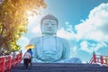 The Great Buddha of Kamakura Daibutsu at Thai Temple - Wat Doi Prachan Mae Tha, Lampang Thailand Travel Landmark