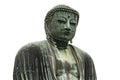 Great buddha medium shot isolate on white Royalty Free Stock Photo