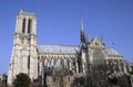 Great building of notre dame in paris