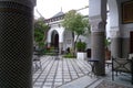 Great buildings, floor tiles or tiles with large courtyards in Morocco