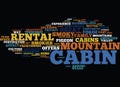 Great Cabin In The Smokies Word Cloud Concept