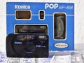 Konica Pop EF 88 vintage 35mm camera Royalty Free Stock Photo