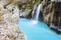 Great canyon of Soca river, Slovenia Royalty Free Stock Photo