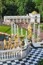 The Great Cascade fountain in Peterhof, Russia