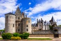 Great castles of Loire valley in France. Sully-sur-loire