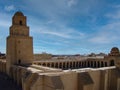 The Great Cathedral Mosque of Kairouan or the Ukba Mosque. Tunisia, Africa.