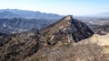 Great Chinese wall in the mountains near Beijing