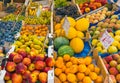 Great choice of fruits seen at a market