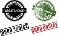 Great Choice Good Choice Rubber Stamps (Vector)