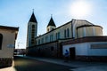 The Great Church of Saint James Our Lady of Medjugorje. Medjugorje, Bosnia and Herzegovina Royalty Free Stock Photo