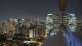 Great cities at night, Sao Paulo Brazil South America Royalty Free Stock Photo