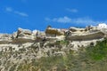Rough cliffs from the sitio in Nazare, Centro - Portugal