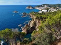 Costa Brava - mediterranien coastline in Spain Royalty Free Stock Photo