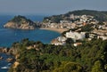 Costa Brava - mediterranien coastline in Tossa del Mar  in Spain Royalty Free Stock Photo