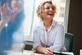 Great colleagues inspire each other. two businesswomen having a meeting together in an office. Royalty Free Stock Photo