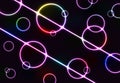 Great colorful modern circle of light background