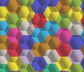 Great colorful pattern of contrast pentagon picture