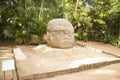 Great Colossal Head Olmec culture La Venta Villahermosa Tabasco Mexico Royalty Free Stock Photo