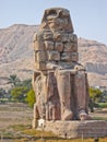 The great Colossi of Memnon, Luxor, Egypt Royalty Free Stock Photo