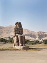 The great Colossi of Memnon, Luxor, Egypt Royalty Free Stock Photo