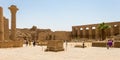 Great court at the Karnak Temple Complex, Luxor, Egypt Royalty Free Stock Photo