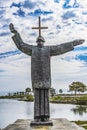 Large Cross Father Statue Mission Nombre Dios Saint Augustine Florida