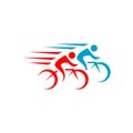 Great custom creative biking race cycling logo design vector symbol illustration