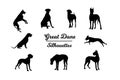 Great Dane silhouettes.