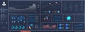 Dashboard UI,UX,KIT Infographic template Royalty Free Stock Photo