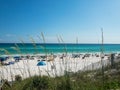 Great day to hit the sand in Blue Mountain Beach Royalty Free Stock Photo