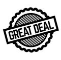 Great Deal black stamp Royalty Free Stock Photo