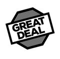 Great Deal black stamp Royalty Free Stock Photo