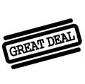 Great Deal black stamp Royalty Free Stock Photo