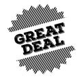 Great Deal black stamp Royalty Free Stock Photo