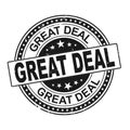 Great deal grunge rubber stamp, vector illustration Royalty Free Stock Photo