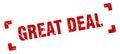 great deal stamp Royalty Free Stock Photo