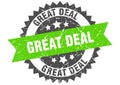 great deal round grunge stamp. great deal Royalty Free Stock Photo