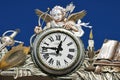 Angel and clock on the townhall of Ciudad real - Spain