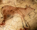 Great deer in the cave painting of Altamira
