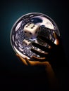 Great-dice-in-crystalball Royalty Free Stock Photo