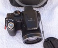 Modern Fujifilm Finepix S digital camera Royalty Free Stock Photo