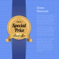 Great Discount Special Price Best Offer Hot Label Royalty Free Stock Photo