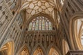Wells cathedral Jesse window Royalty Free Stock Photo