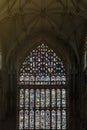 The Great East Window, largest expanse of medieval stained glass in United Kingdom at the East End of York Minster, UK