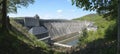 The Great Edersee Dam, Germany (Panorama) Royalty Free Stock Photo