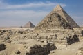 Great Egyptian pyramids in Giza, Cairo Royalty Free Stock Photo