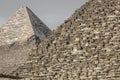 Great Egyptian pyramids in Giza, Cairo Royalty Free Stock Photo